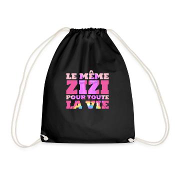 LE MEME ZIZI POUR TOUTE LA VIE EVJF FUTURE MARIÉE - Sac de sport léger - noir - Devant