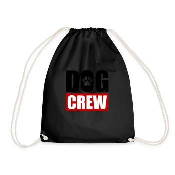 Hunde Crew - Turnbeutel - Schwarz - Vorne