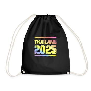 Thailand 2025 Bunt - Turnbeutel - Schwarz - Vorne