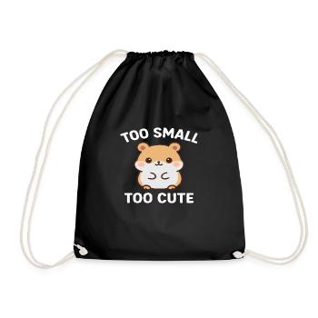 Hamster - Drawstring Bag - black - Front