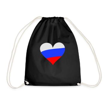 Herz Russland - Sac de sport léger - noir - Devant