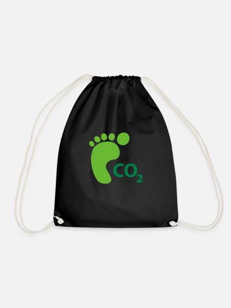 carbon_footprint - Turnbeutel - Schwarz