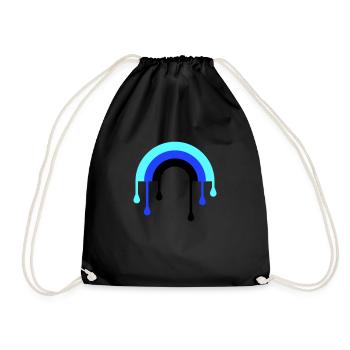regenbogen_3f - Drawstring Bag - black - Front