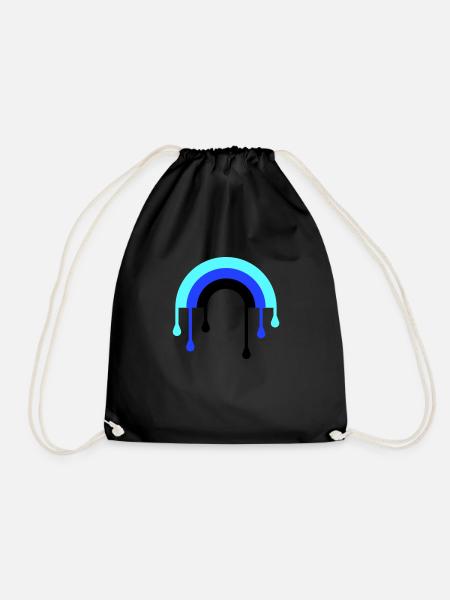 regenbogen_3f - Drawstring Bag - black