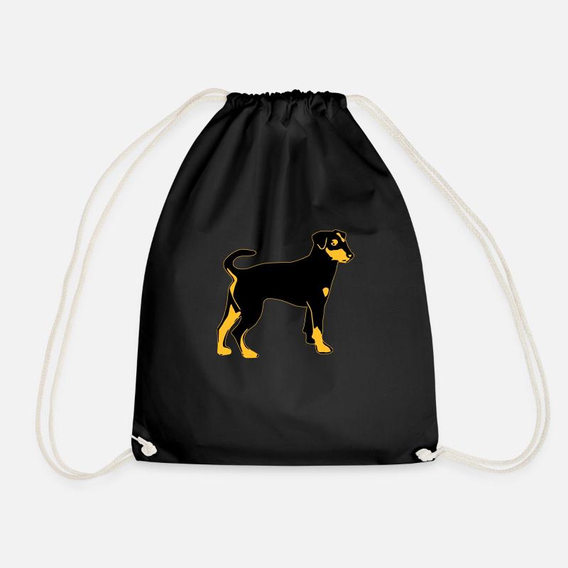 pinscher hund - Turnbeutel - Schwarz