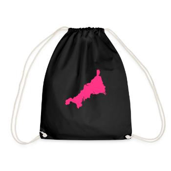 Cornwall UK County - Drawstring Bag - black - Front