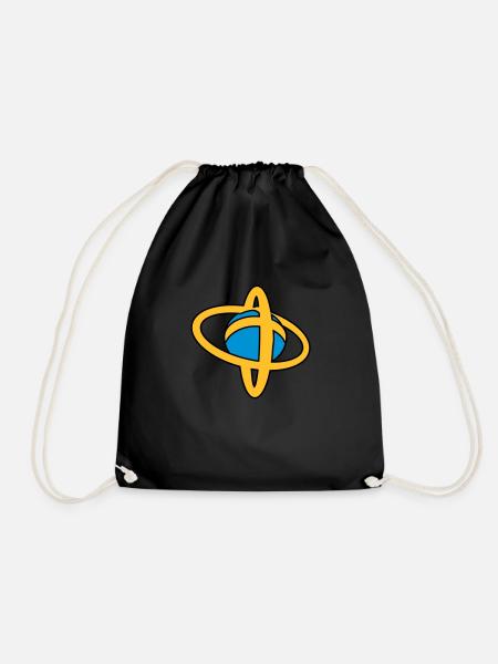 ballon_horse_ball - Drawstring Bag - black