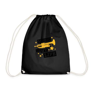 trompete_music_is_life_ge2 - Sac de sport léger - noir - Devant