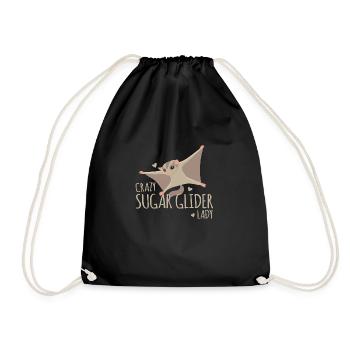 Dame de planeur de sucre fou! - Sac de sport léger - noir - Devant