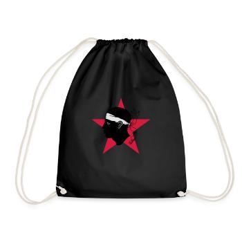 Corse / Corsica / Maure / Corso / Bastia - Drawstring Bag - black - Front
