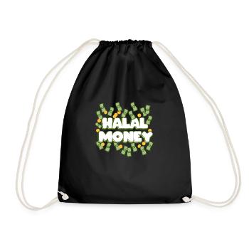 HALAL MONEY - Turnbeutel - Schwarz - Vorne