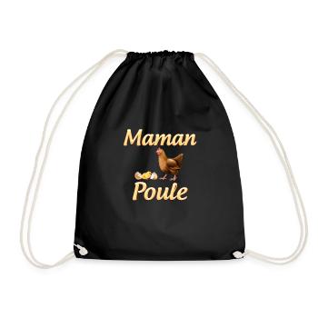 Maman Poule - Sac de sport léger - noir - Devant