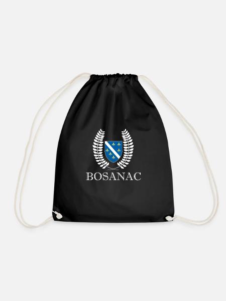 Bosnia Serbian bosnia young - Drawstring Bag - black