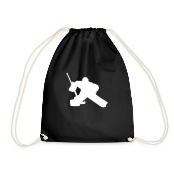 Gardien de but de joueur de hockey sur glace, gardien de but. Hockey sur glace - Sac de sport léger - noir - Devant