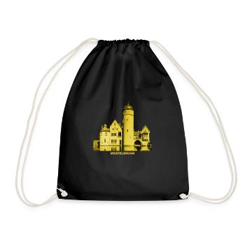 Mespelbrunn moated castle Spessart Lower Franconia - Drawstring Bag - black - Front