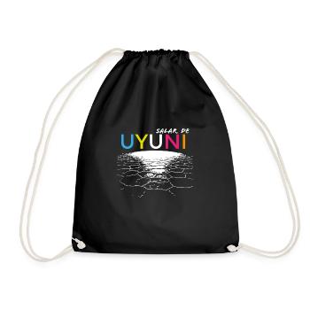 Salar de Uyuni, Uyuni Bolivia - Drawstring Bag - black - Front