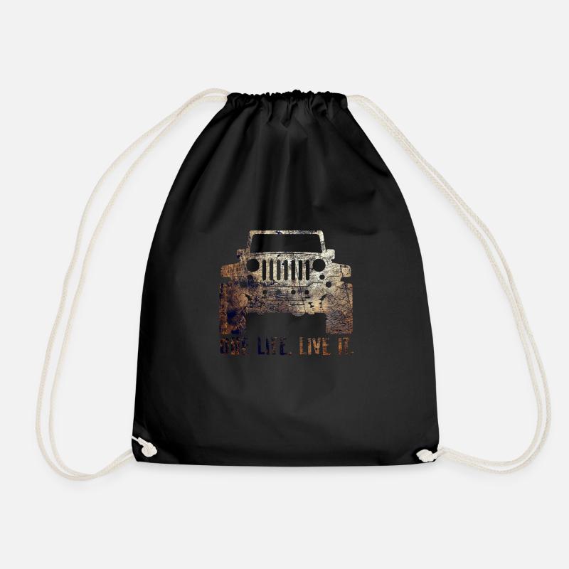 Jeep One Life, lebe es - Turnbeutel - Schwarz