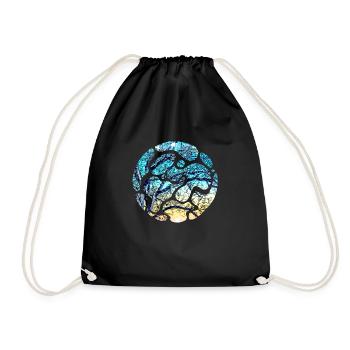 Winter magic design for an art lover - Drawstring Bag - black - Front