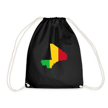 Drapeau Mali - Sac de sport léger - noir - Devant