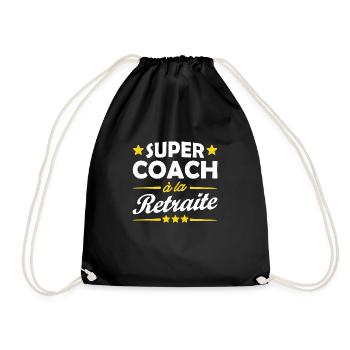 super coach à la retraite - Sac de sport léger - noir - Devant