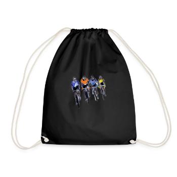 Cyclistes - Sac de sport léger - noir - Devant