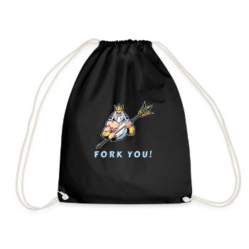 Fork You / Fuck You - Sac de sport léger - noir - Devant
