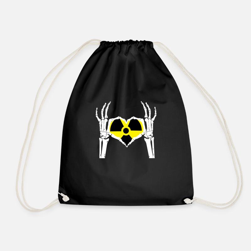 RADIOLOGY LOVE - Drawstring Bag - black
