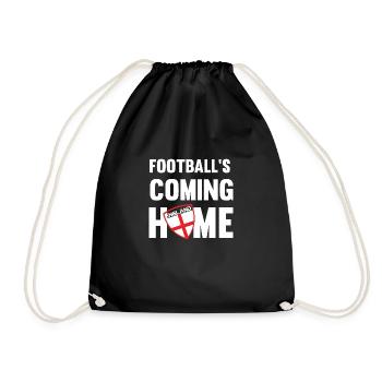 ENGLAND IT'S COMING HOME - Drawstring Bag - black - Front