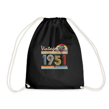 Joyeux 70ème Anniversaire Millésime 1951 70 Ans - Sac de sport léger - noir - Devant