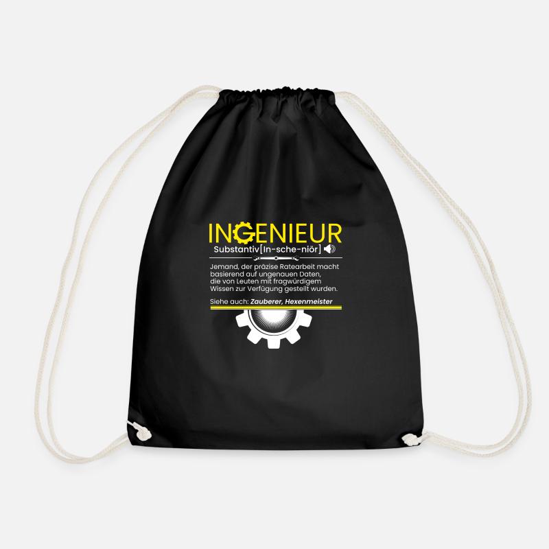 Dipl - Ing - Engineer Ingenieur Definition - Turnbeutel - Schwarz