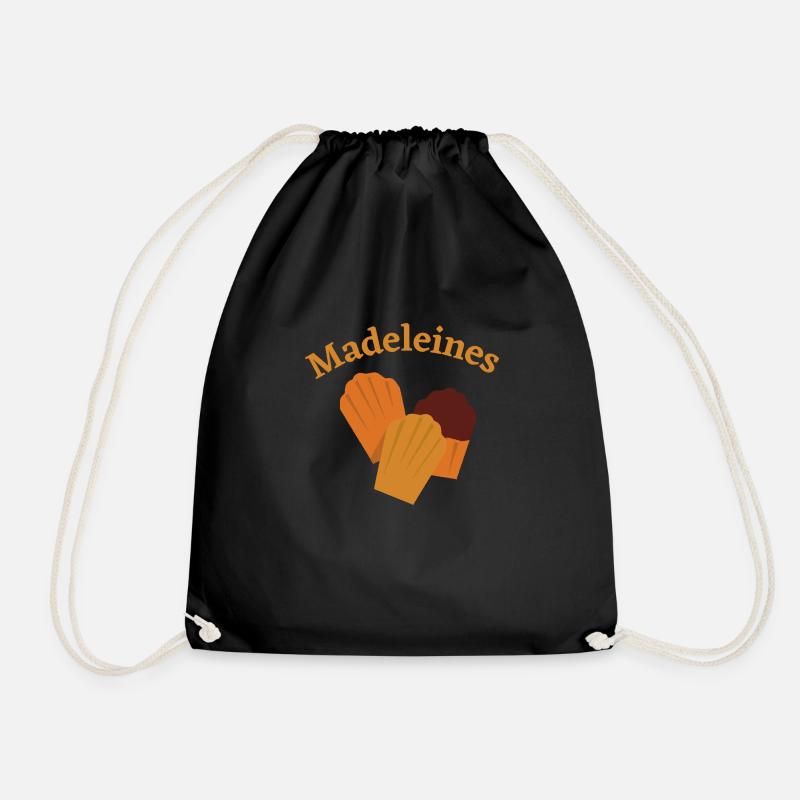 Madeleines Française pure tradition - Drawstring Bag - black