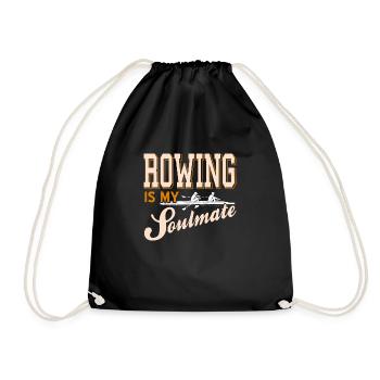 L’aviron est mon âme sœur Un t-shirt d’aviron génial - Sac de sport léger - noir - Devant