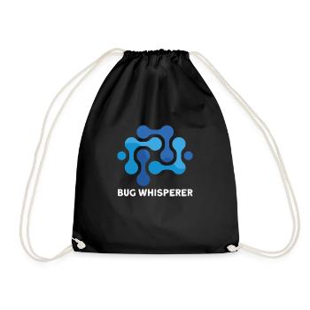 QA Engineer QA Tester Software Tester - Drawstring Bag - black - Front