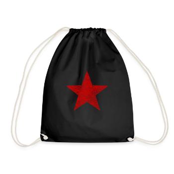 Red Star - Vintage Grunge Structure - Sac de sport léger - noir - Devant
