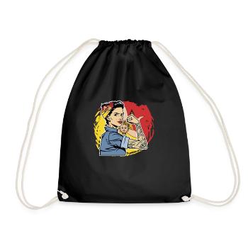 Sicilia Sicilian Sicily Sizilia - Drawstring Bag - black - Front