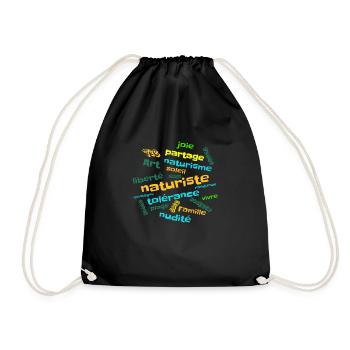 nuage natu - Sac de sport léger - noir - Devant