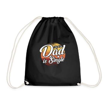 Mon doux père est célibataire fête des pères - Sac de sport léger - noir - Devant
