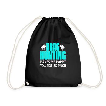 La chasse aux dragsters me rend heureux toi, pas tellement - Sac de sport léger - noir - Devant