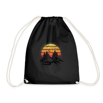 CAMPING-CAR SONNE Vintage - - Sac de sport léger - noir - Devant