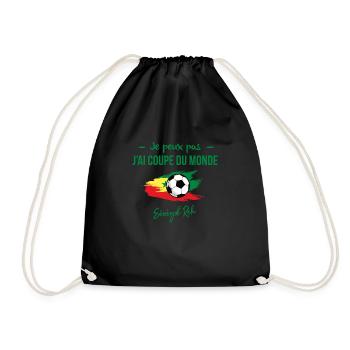 Je peux pas j'ai coupe du monde Sénegal Rek - Sac de sport léger - noir - Devant