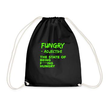 Drôle Hungry Definition Fungry Fucking affamé - Sac de sport léger - noir - Devant