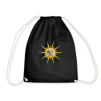 What's go in on - Drawstring Bag - black - Front