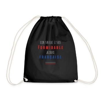 un mec pas chiant n est pas un vrai mec 40 - Sac de sport léger - noir - Devant
