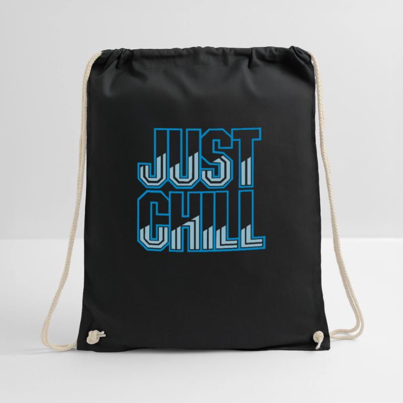 Just Chill Text Logo Turnbeutel