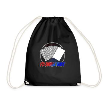 Trading Card Playing Card Card Game Gift - Drawstring Bag - black - Front