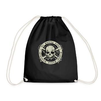 Outlaw - Schädel und Knochen - Turnbeutel - Schwarz - Vorne