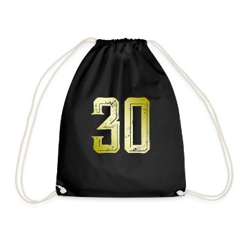 Symbole de 30 chiffres - Sac de sport léger - noir - Devant