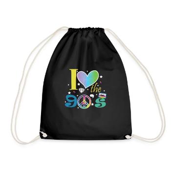 Proverbes des années 1990 Idée cadeau des années 90 - Sac de sport léger - noir - Devant
