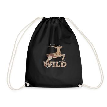 Wild Hunter Jäger - Turnbeutel - Schwarz - Vorne