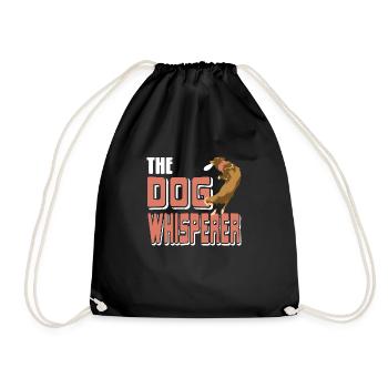 Le T-Shirt Dog Whisperer Cool Retro Dog Trainer - Sac de sport léger - noir - Devant